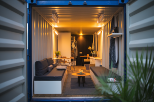 dimension container 20 pieds aménagé en studio