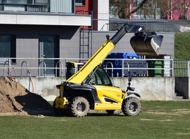 mini-pelle travaux de construction