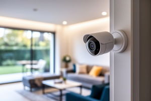 camera-securite-salon-flou-jardin