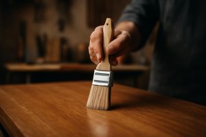 pinceau-surface-bois-atelier-flou