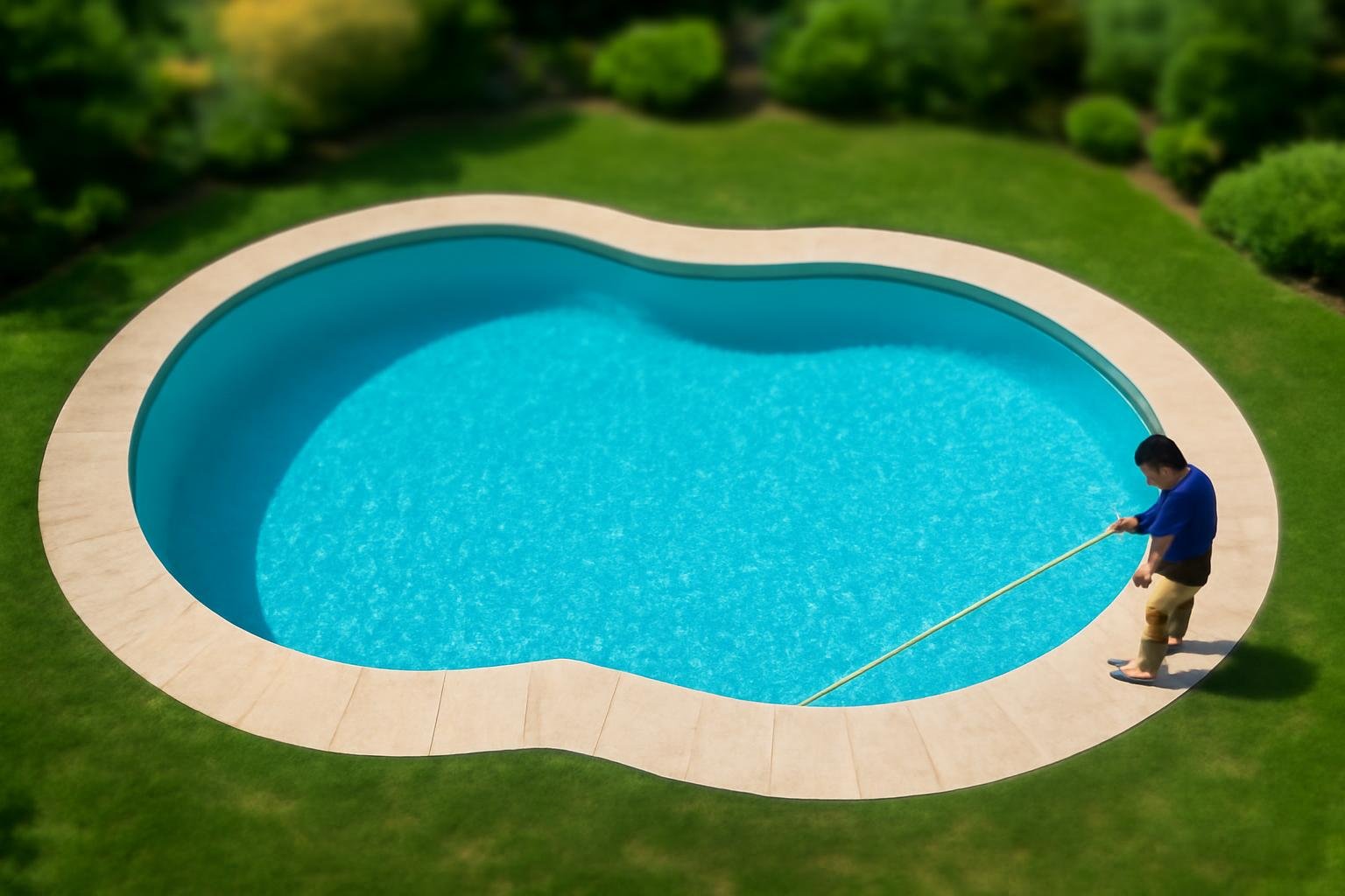 vue-aerienne-piscine-jardin-personne