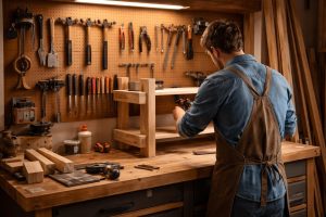 atelier-bricolage-personne-etagere-bois