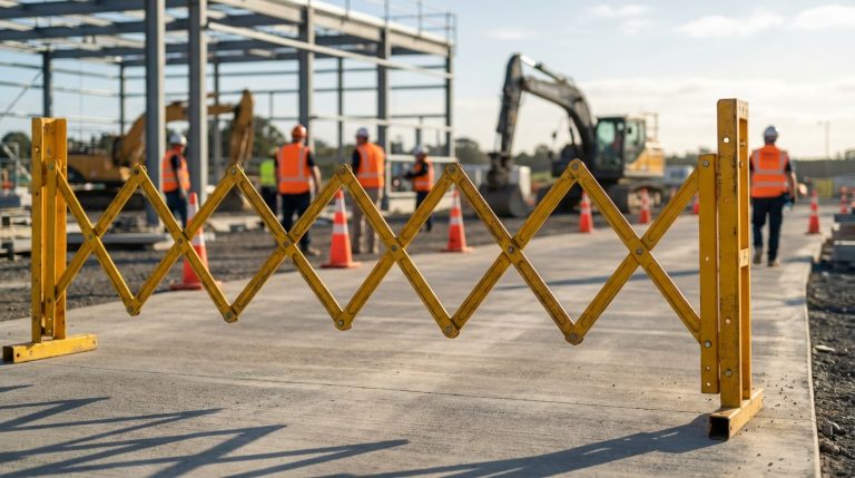 Barrière accordéon sur chantier : utilisation, avantages et conseils d&rsquo;achat