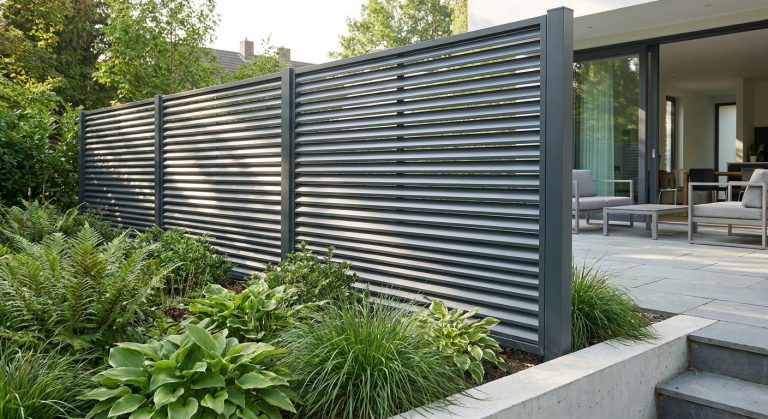 Clôture alu persienne : réduire le vis-à-vis sans alourdir son extérieur