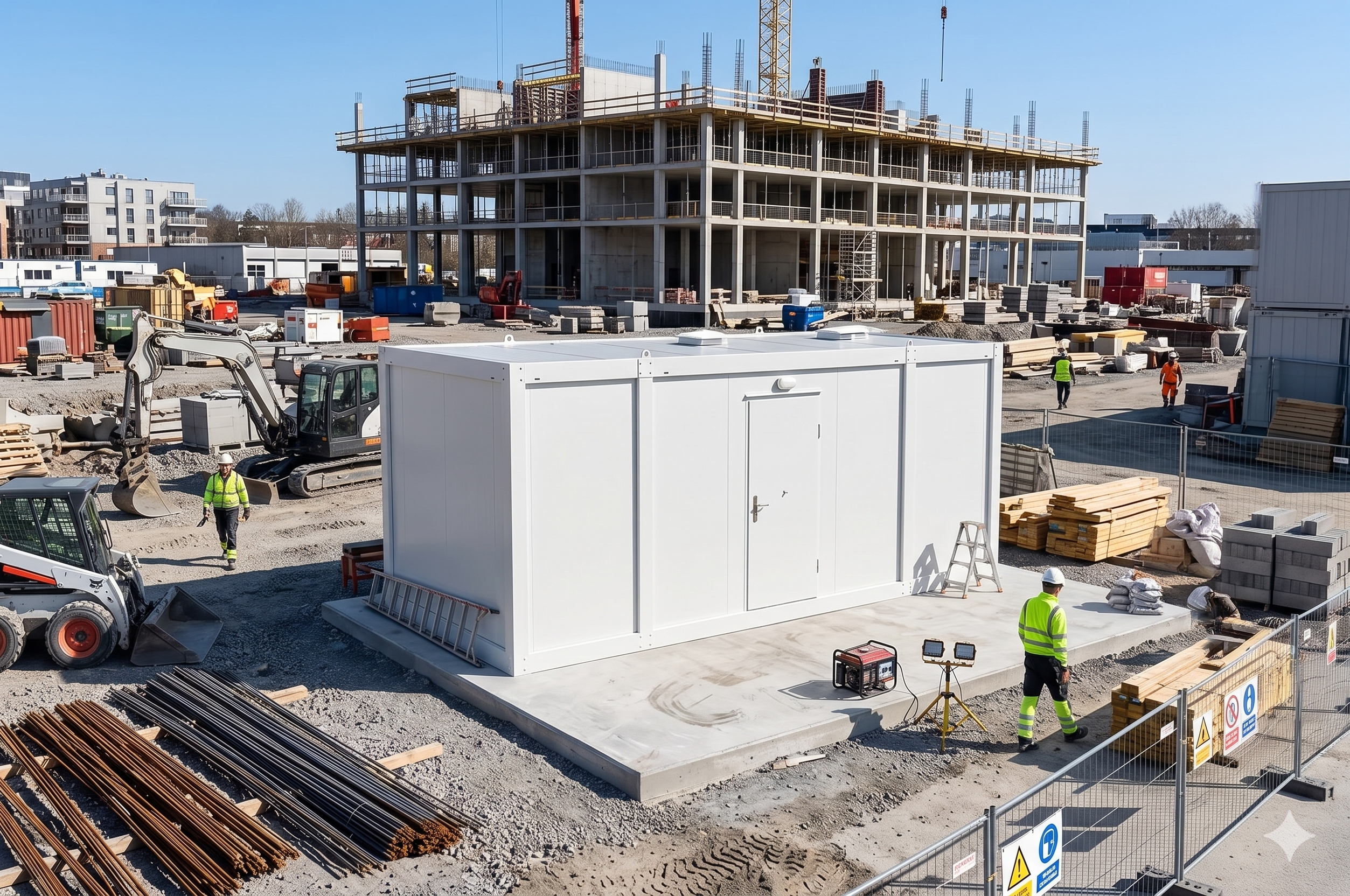 Quels équipements intégrer dans un bungalow sanitaire de chantier ?