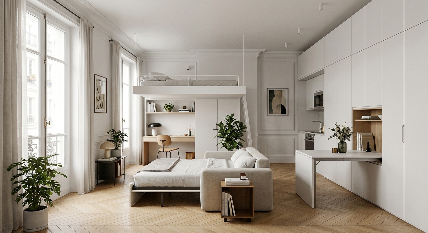 10 idées d&rsquo;aménagement pour optimiser un appartement de 30m2 à Paris