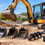 Quels équipements choisir pour rendre une mini-pelle plus polyvalente sur un chantier ?